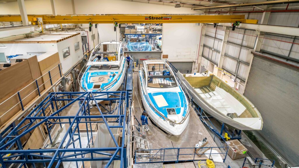 Fairline's factory in Oundle.