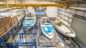 Fairline's factory in Oundle.