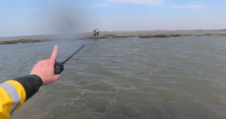 West Kirby RNLI were called out to two walkers on slippery rocks, surrounded by the rising tide. Credit: RNLI