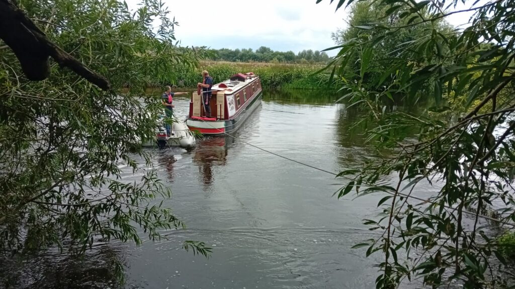 canal boat on the Trent canal
