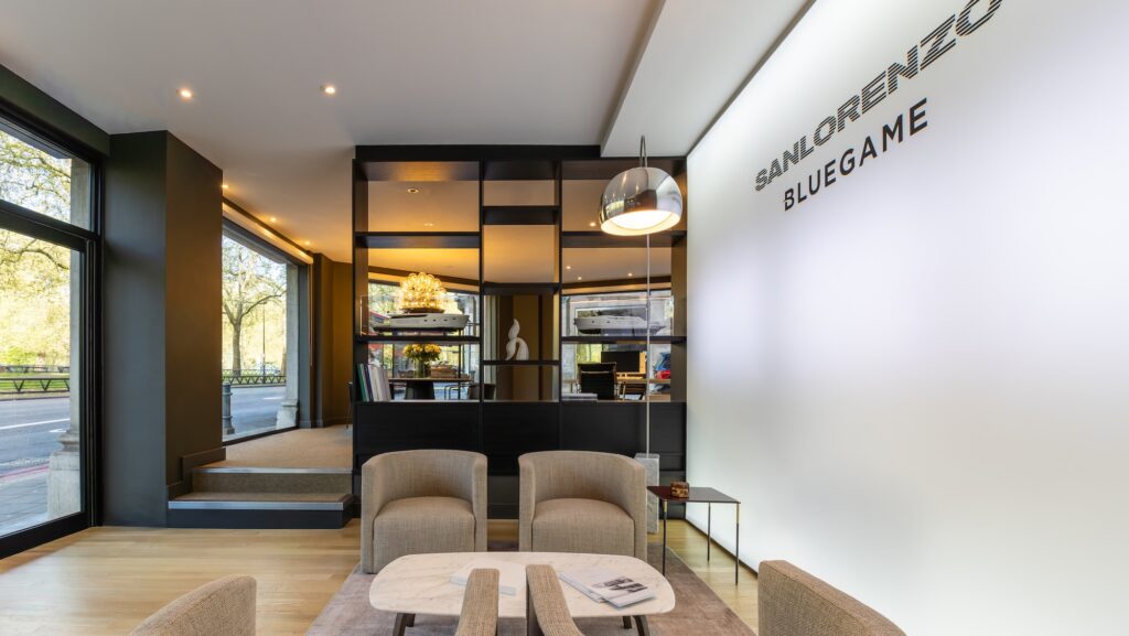 Sanlorenzo's London showroom